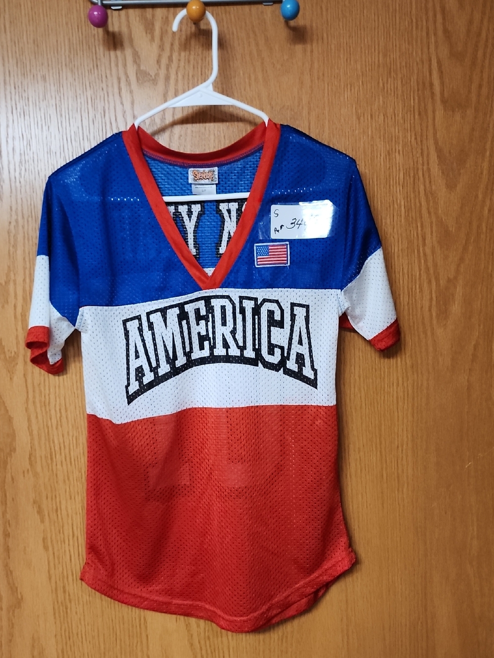 Spenchers Patriotic 'America'  Top - Red, White & Blue womens S number 3449